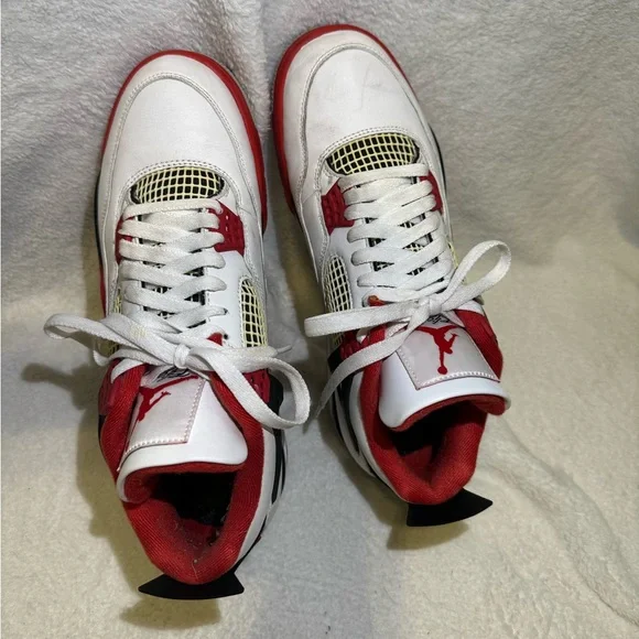 Jordan 4 Retro Fire Red (mens 9.5M) - Picture 4 of 11
